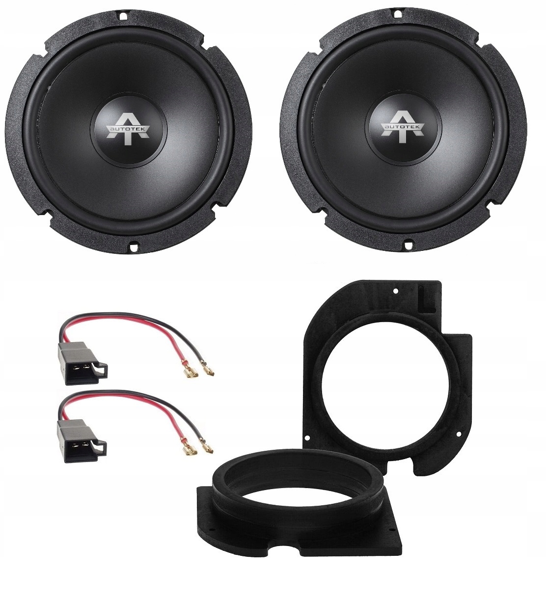 Basové reproduktory 165 mm Autotek ATX6.2W Škoda Octavia 1 Predné dvere Vzdialenosť