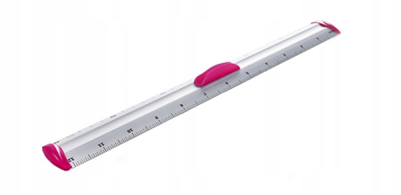 

Linijka z uchwytem na ołówek długa 30 cm kolor mix