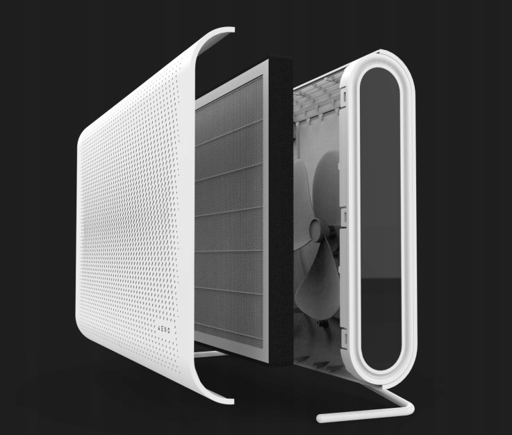 Oczyszczacz powietrza AENO AP2S HEPA 13 UV Wi-Fi Kolor dominujący biały