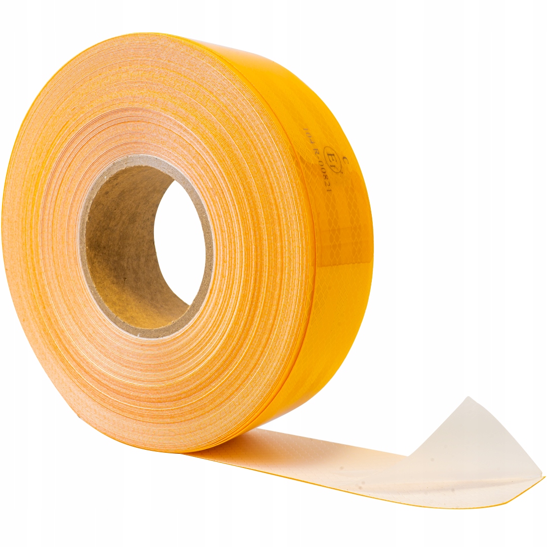 Taśma odblaskowa samoprzylepna konturowa pomarańczowa - ROLKA 45m