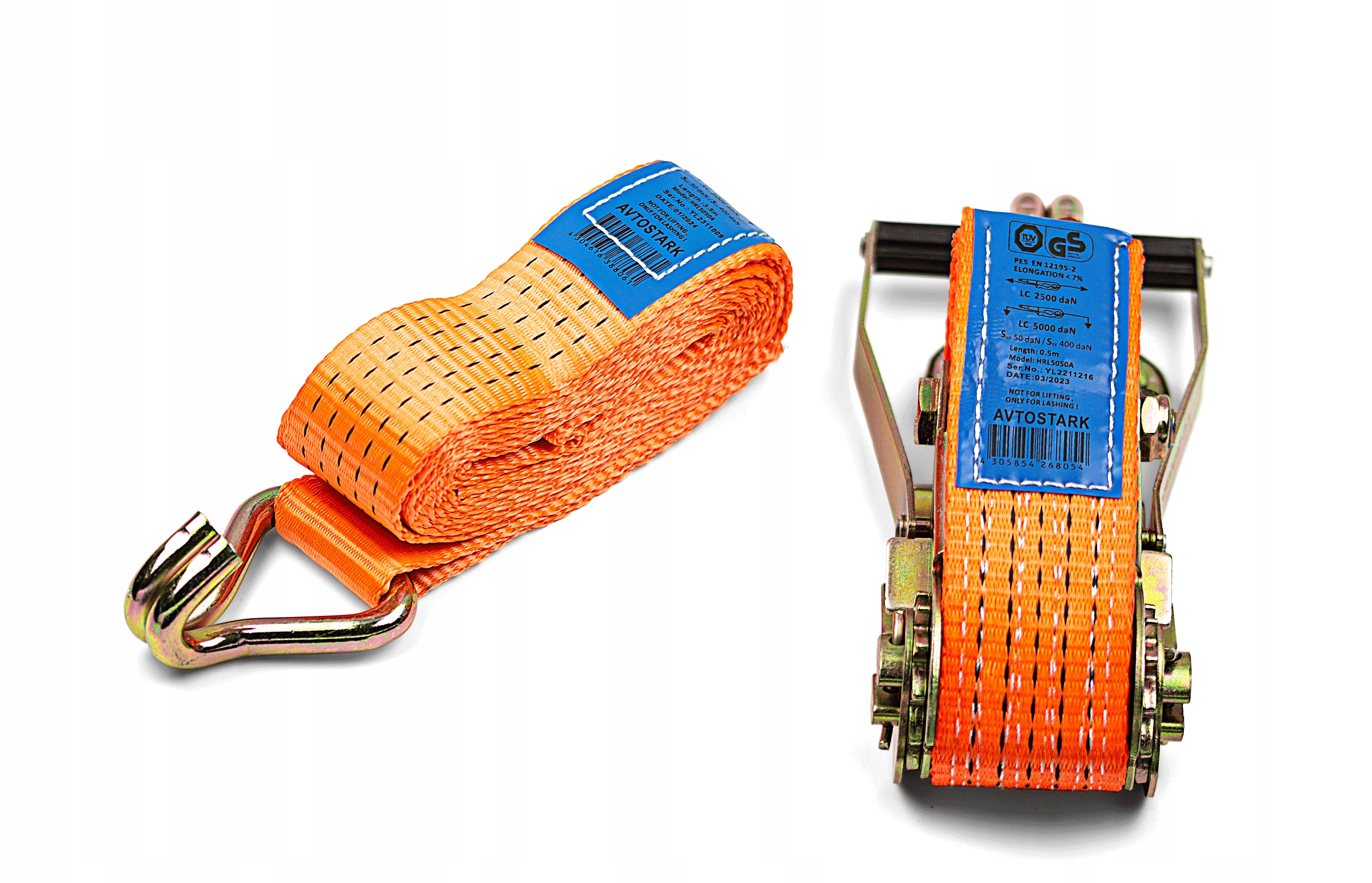 Pas transportowy z napinaczem 4m 5T