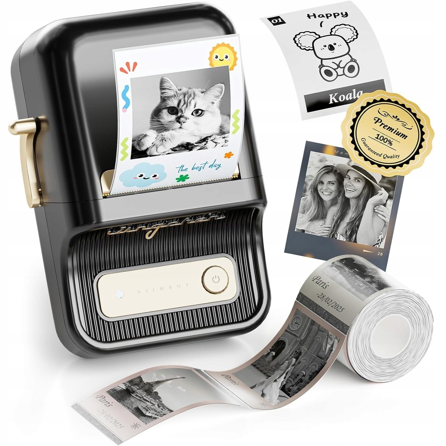 Termotlačiareň na samolepiace retro etikety B21_PRO Niimbot text