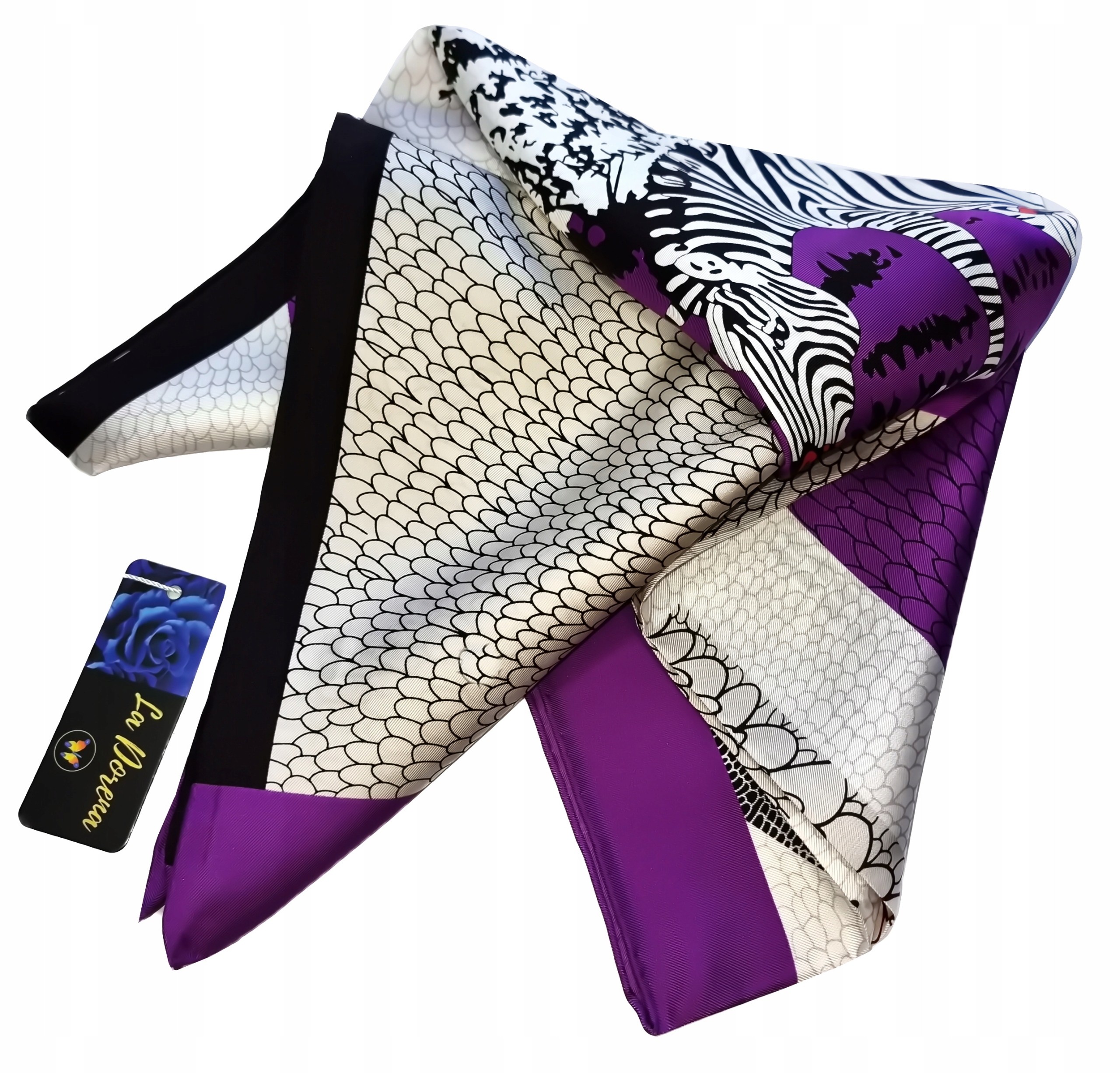 100% JEDWAB MARKOWA CHUSTA APASZKA JAKOŚĆ PREMIUM^ Model LD1031180602