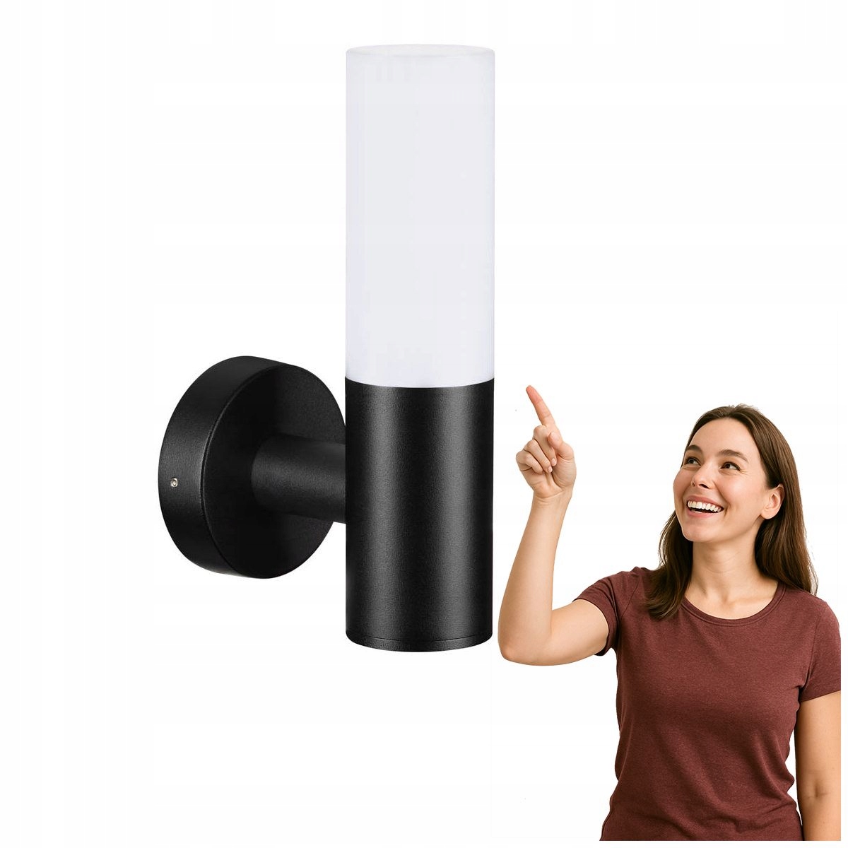 Moderní venkovní nástěnné svítidlo Salo černé Italux