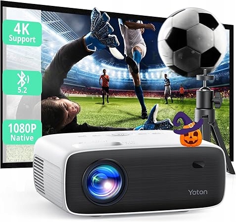 Projektor Yoton Y6 so statívom 1080P Bluetoth 5,2 12000 lúmenov