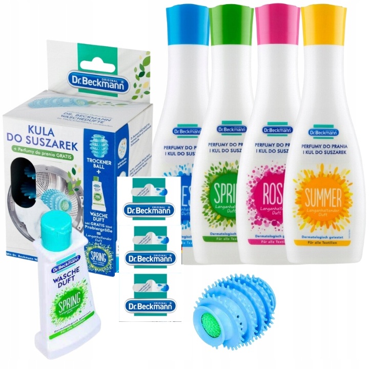 Levně Dr. Beckmann parfém do prádla a kuličky do sušiček 4x250 ml Kula Bonus! (de)