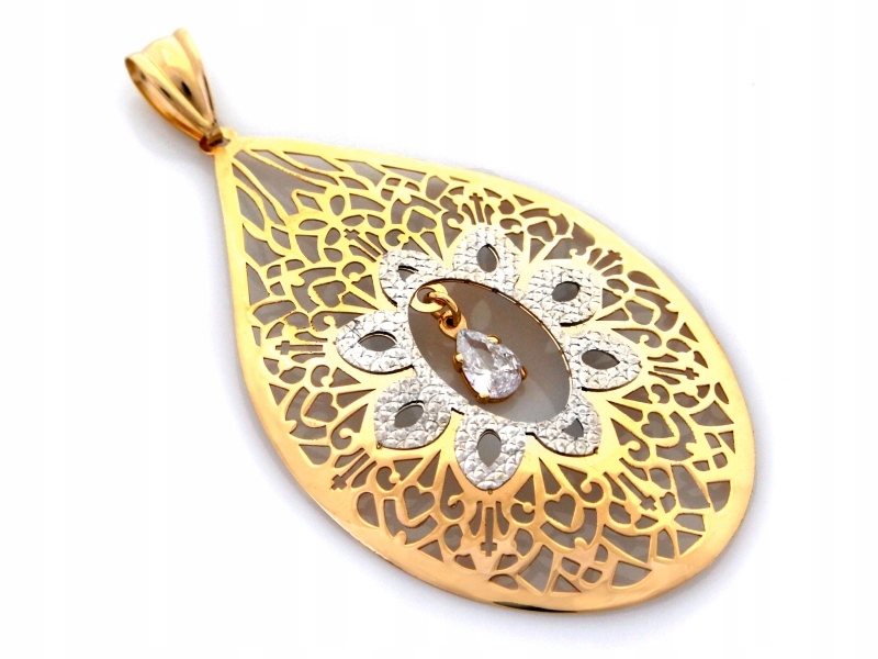 ZŁOTA PIĘKNA ZAWIESZKA 585 FANTAZYJNA