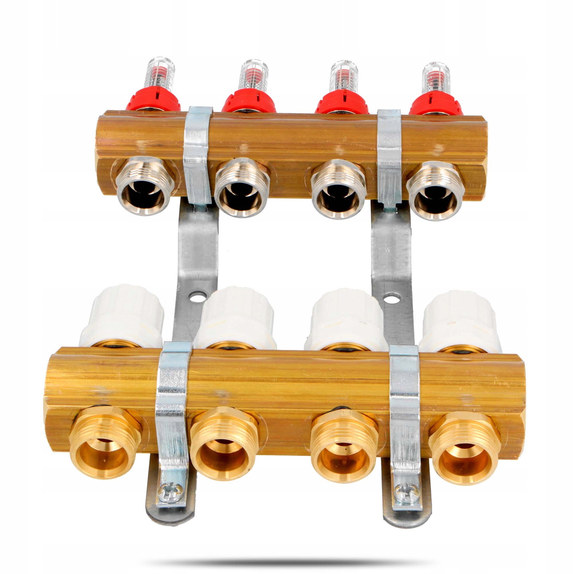 Rozdzielacz ogrzewania podłogowego podłogówki 4 Liczba obwodów 4