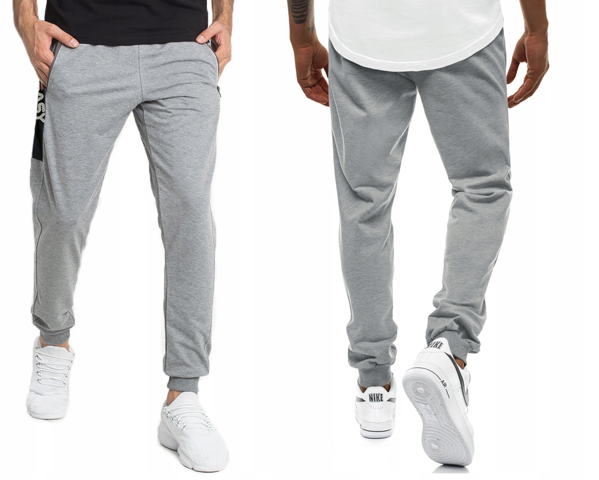 

Spodnie Dresowe sport Męskie dresy 1151 szary 4XL