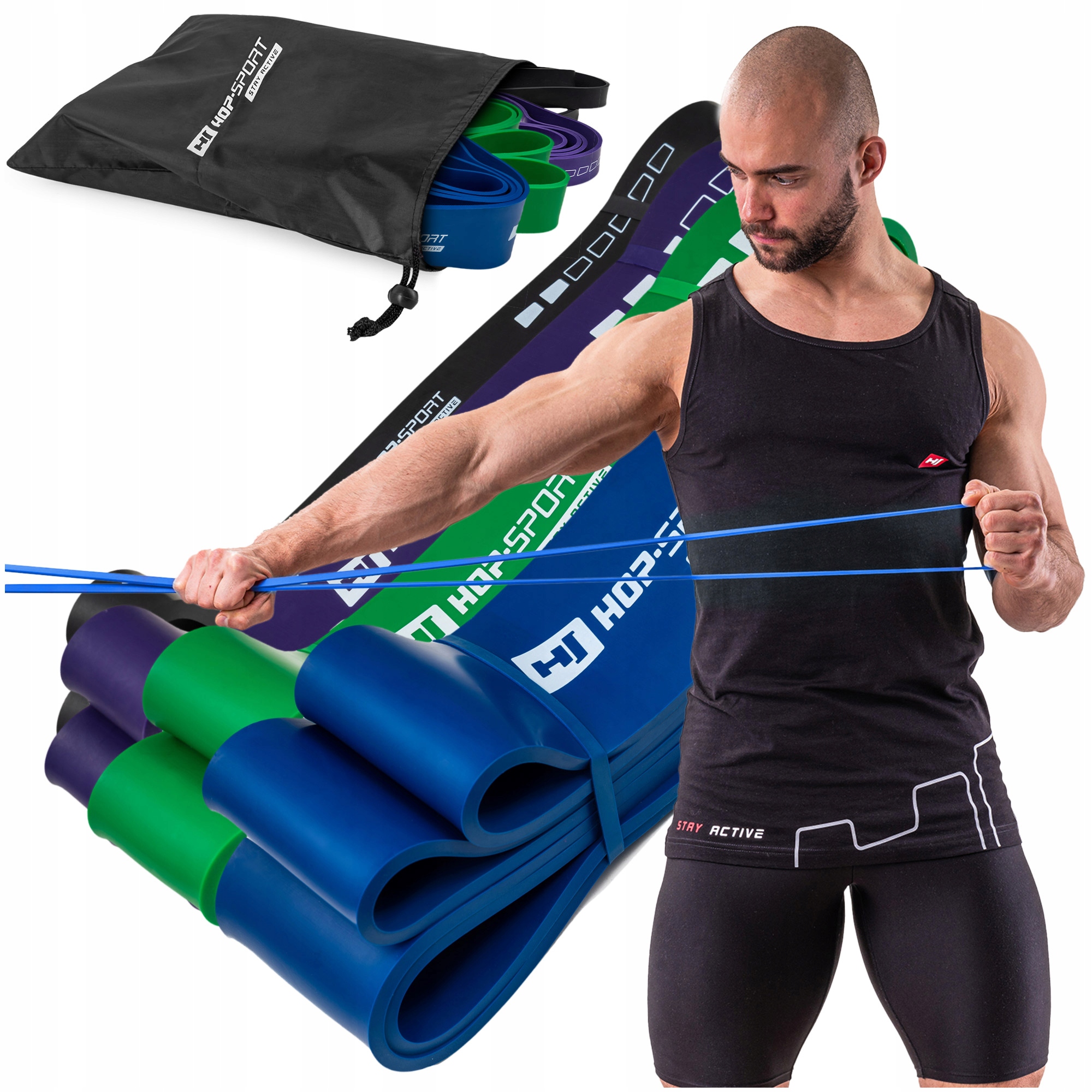 

Zestaw gum oporowych taśm wytrzymały 12-80 kg