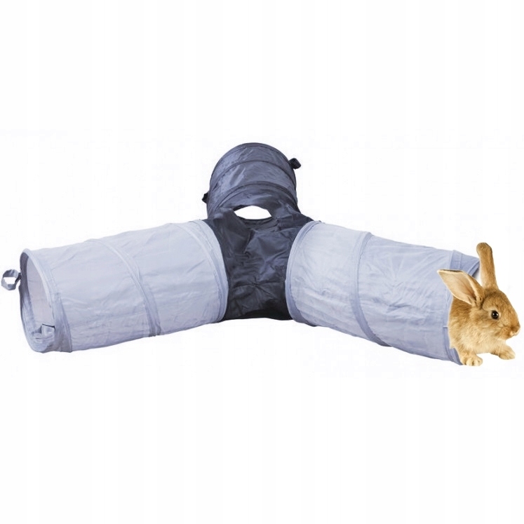 Levně Tunel Pro Králíka Činčila Trojitý Trixie Šedý