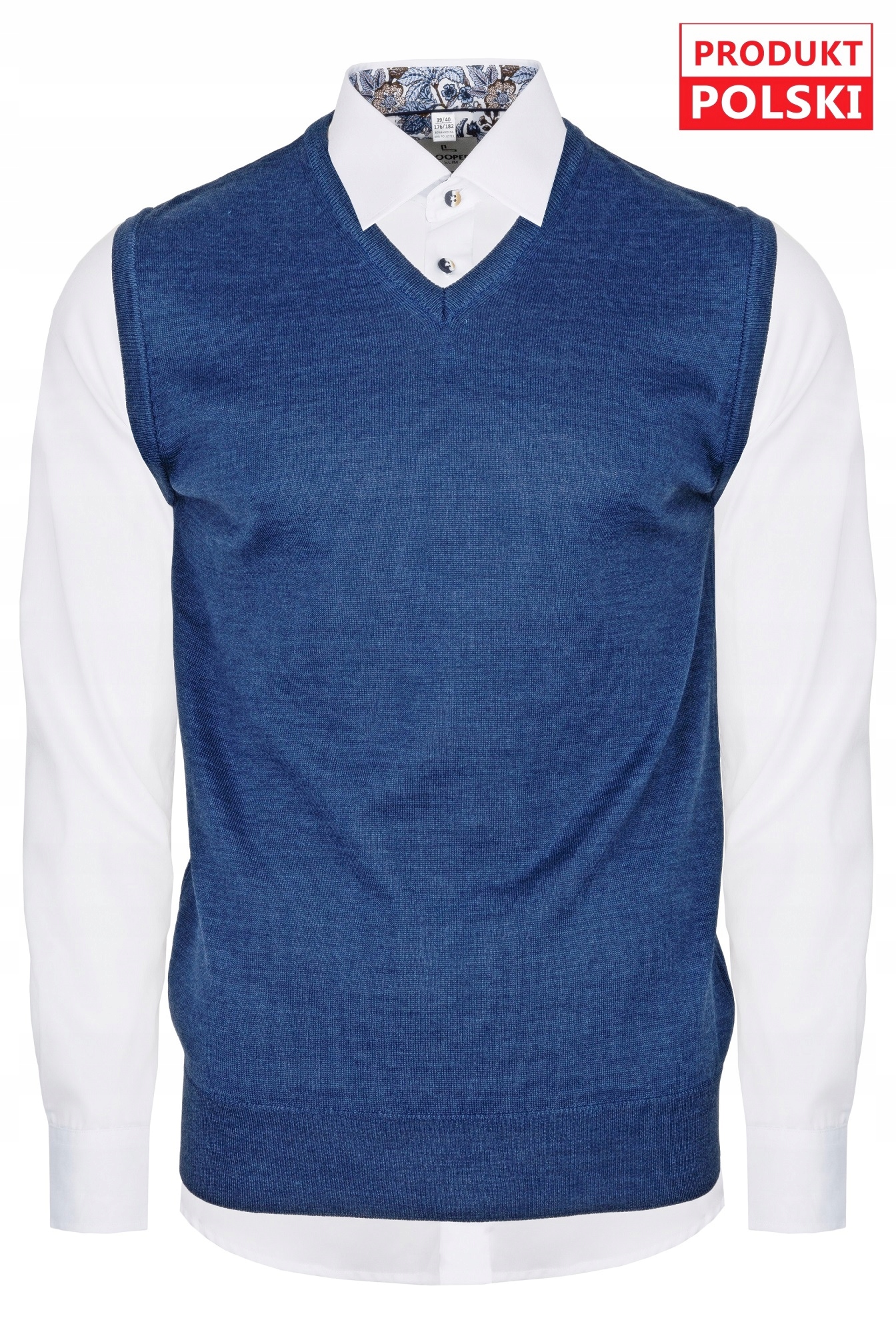 bezrukávová džínová vesta z vlny M&M vel 3XL