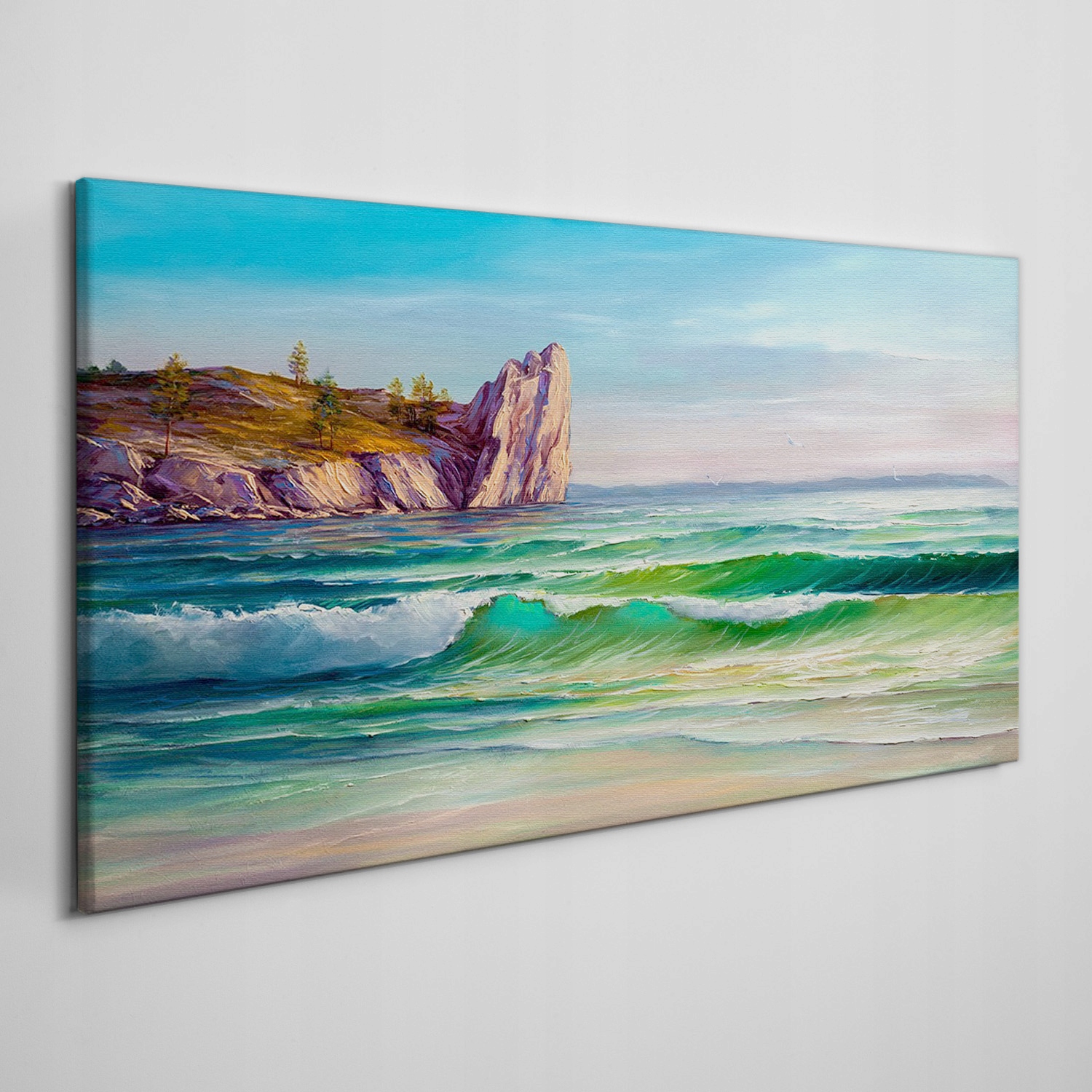 

Obraz na płótnie Wybrzeże fale przyroda 120x60 cm