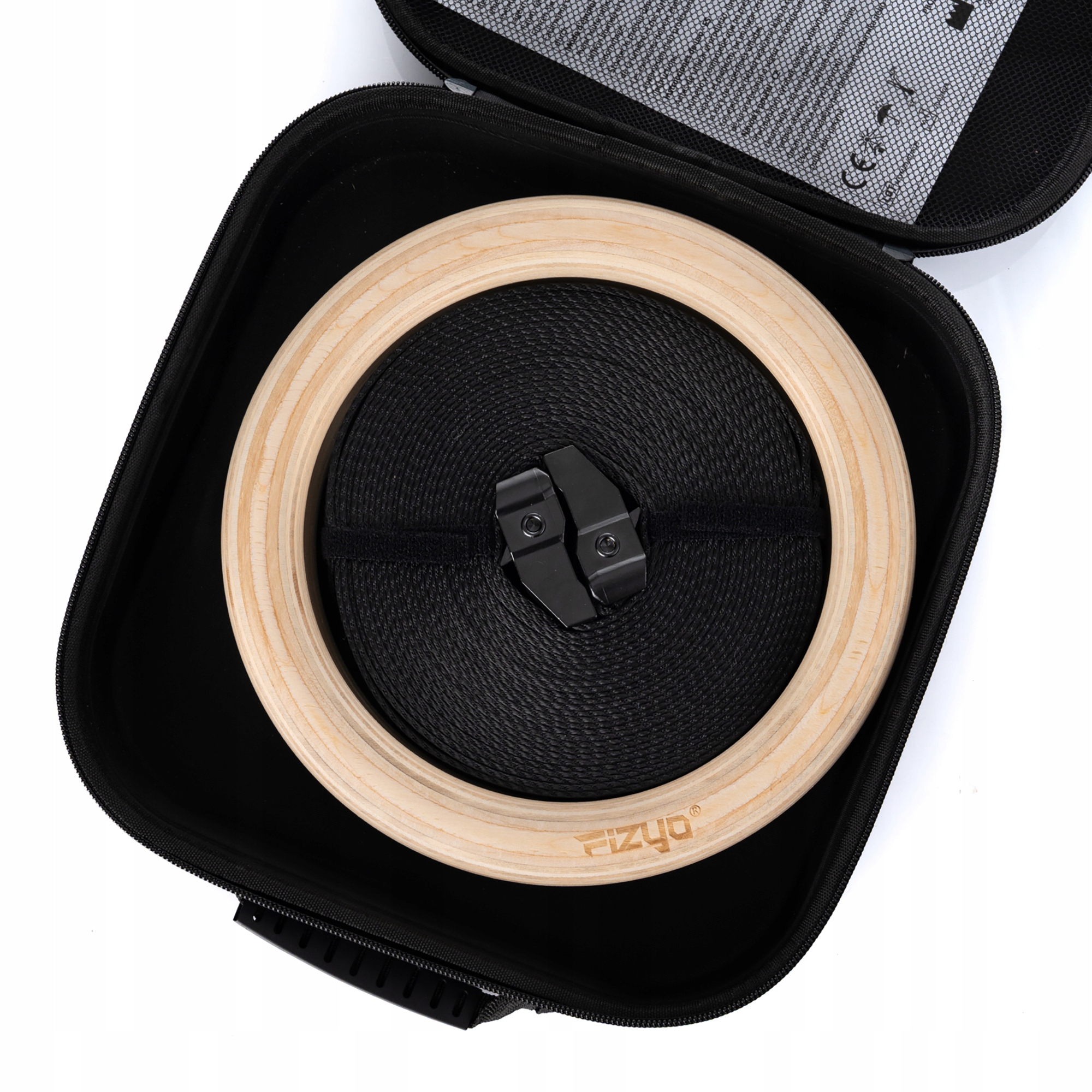 Kółka Gimnastyczne FIZYO Mocne Obręcze Koła do Ćwiczeń Fitness DREWNIANE Model FFIGR-2823