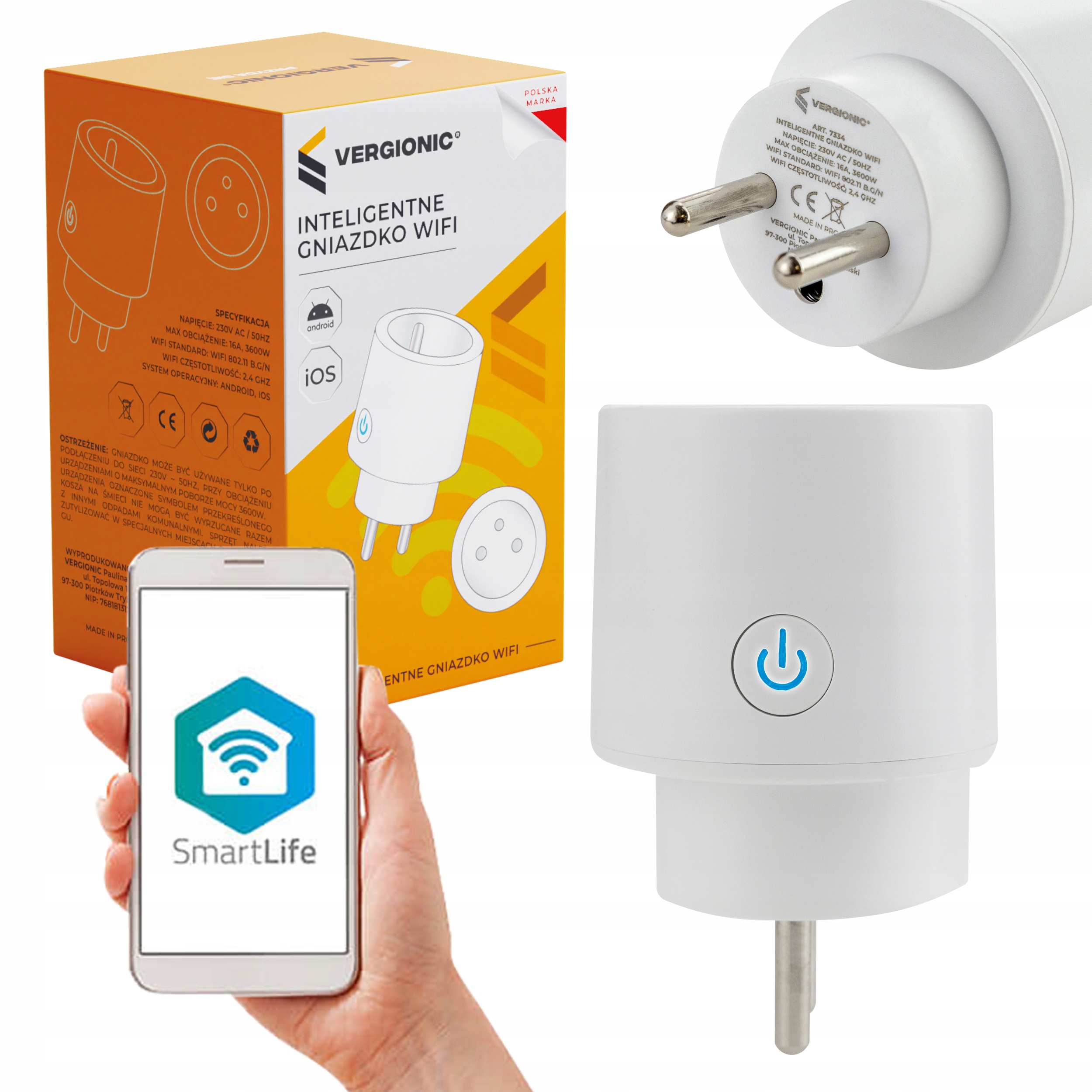 

Programator Czasowy Smart Wifi Timer Watomierz