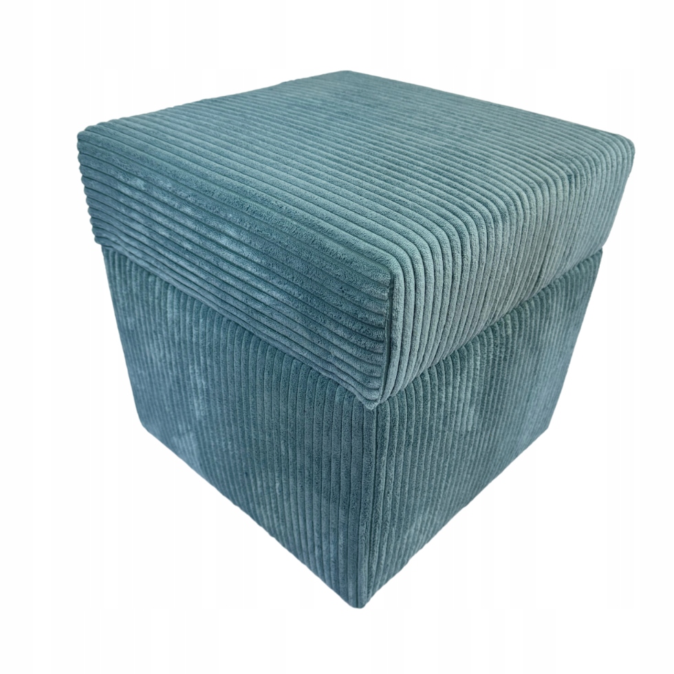 Taburet čtvercová, otevíratelná, mořská barva