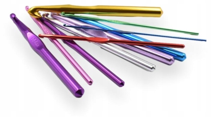 Szydełko Szydełka aluminiowe anodowane 6 mm 2 szt