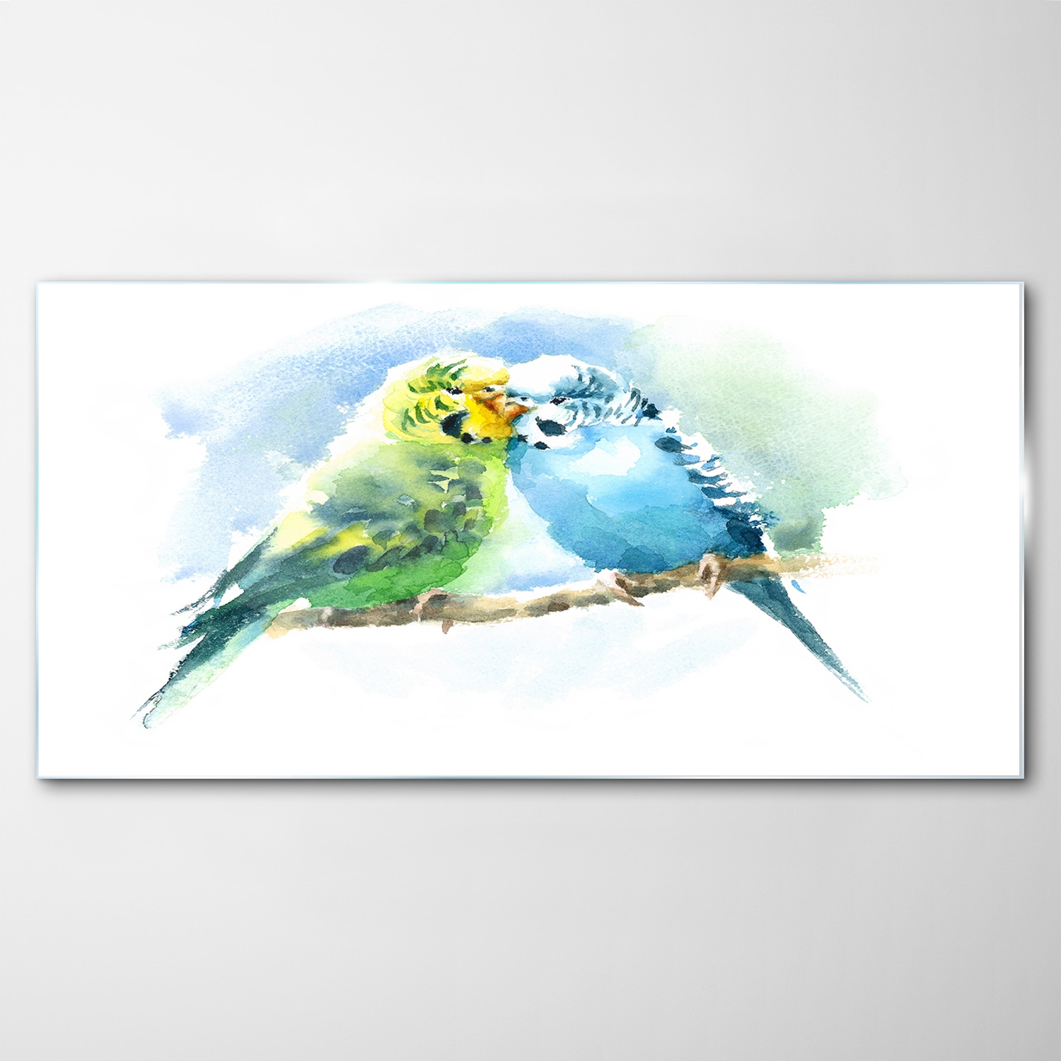 Obraz na skle Dekor Akvarely Vtáky Zviera 140x70