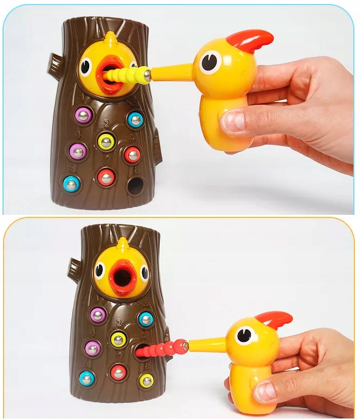 GRA ZŁAP ROBACZKA DZIĘCIOŁ MAGNETYCZNY ROBAK Kod producenta M9J