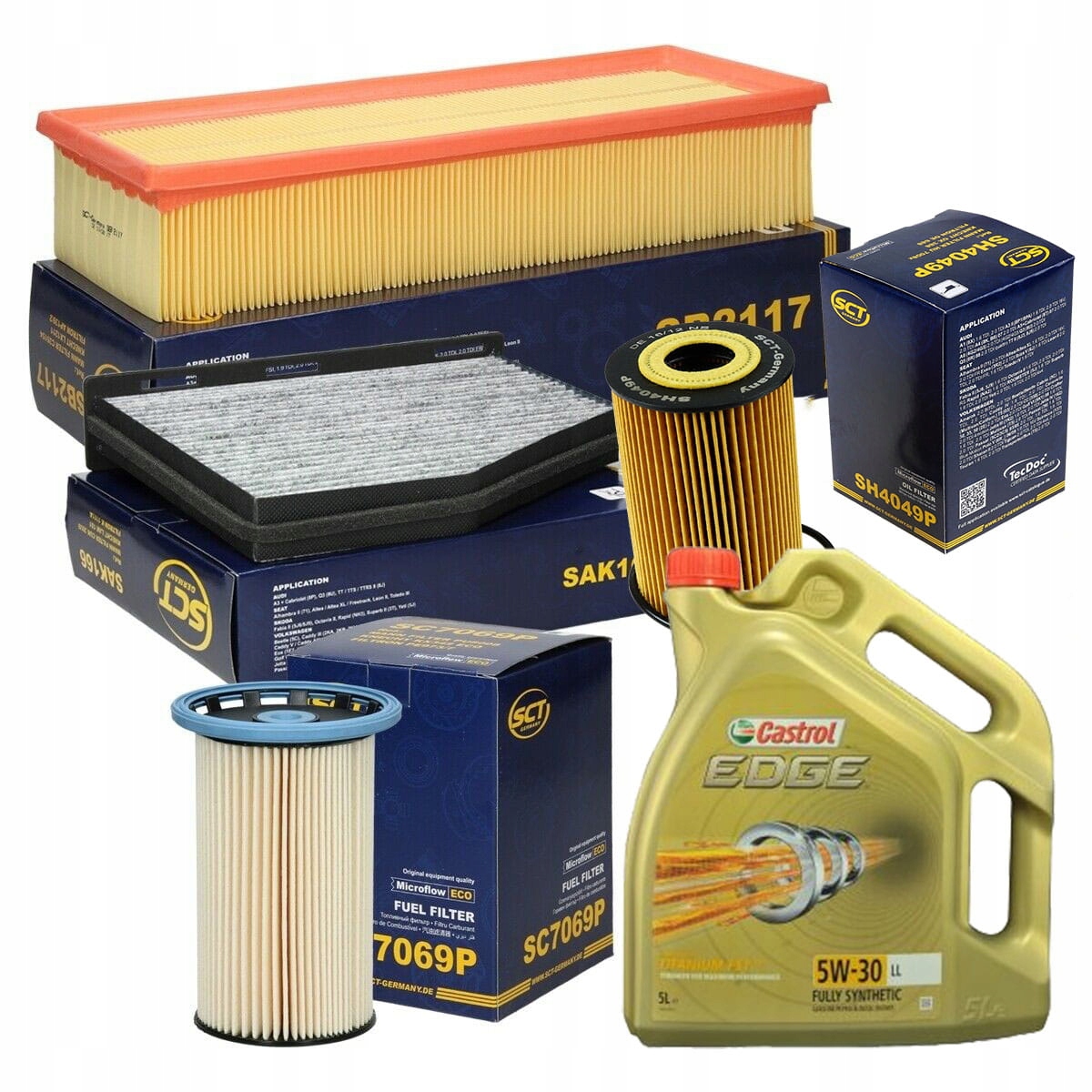 

Zestaw filtrów Passat (B7) 2.0TDI +olej