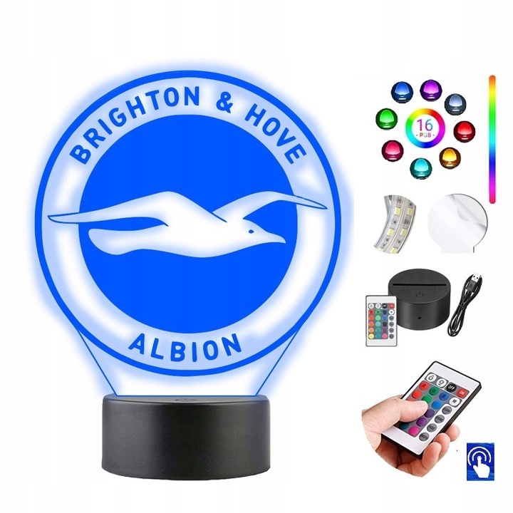 Lampka na biurko Brighton 16kolorów LED PLEXIDO