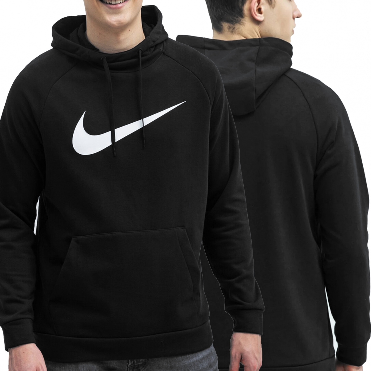 Nike klasická pánská mikina černá tréninková mikina Dri-Fit Hoodie CZ2425-010 S