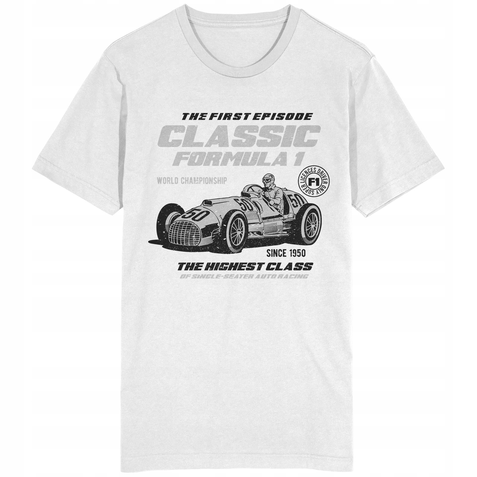 

Classic Formula 1 Koszulka Bolid Wyścigi Samochód