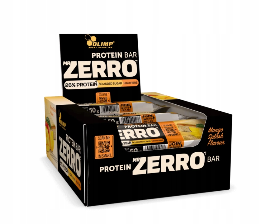 Levně Olimp Mr Zerro Protein Bar 25 x 50 g Mango Splash Proteinová Tyčinka Svačinka