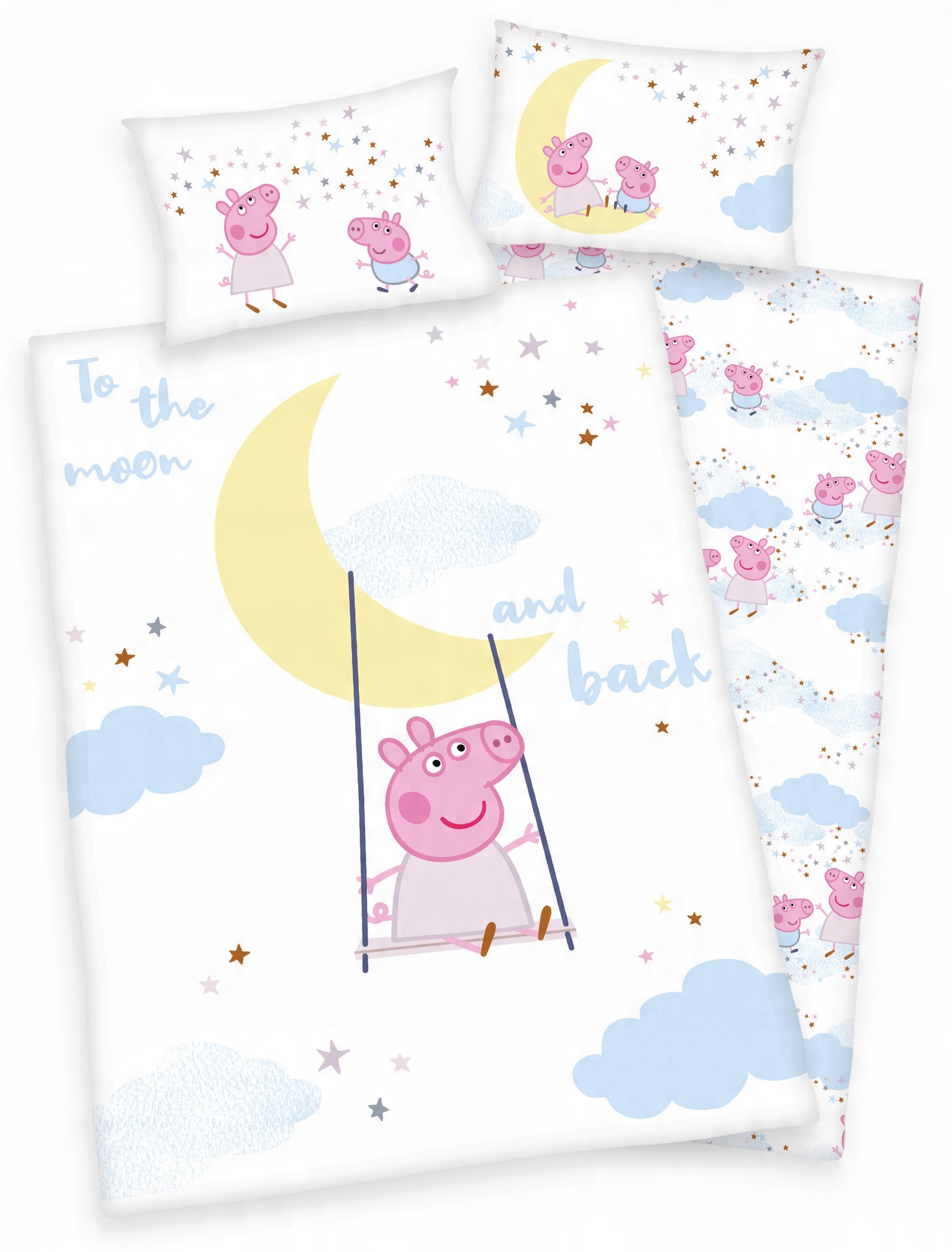 

Pościel Świnka Peppa Pig 100X135 Biała Dla Dziecka