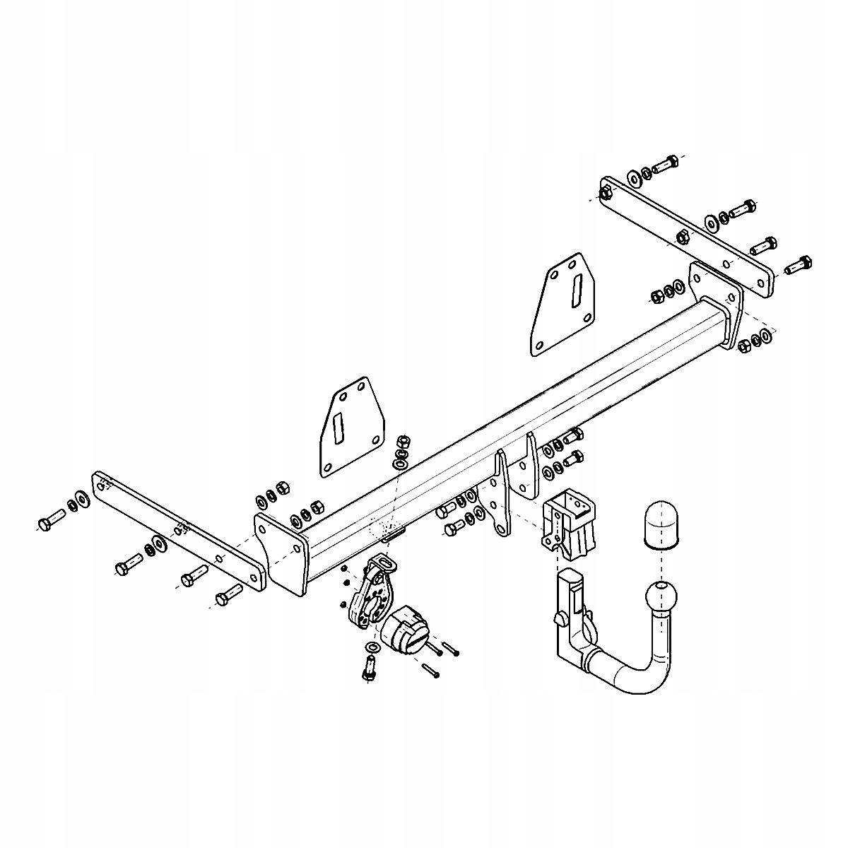 Hak holowniczy Wypinany Toyota Corolla E21 HTB od 18 MODUŁ 13 PIN GRATIS Producent Steinhof