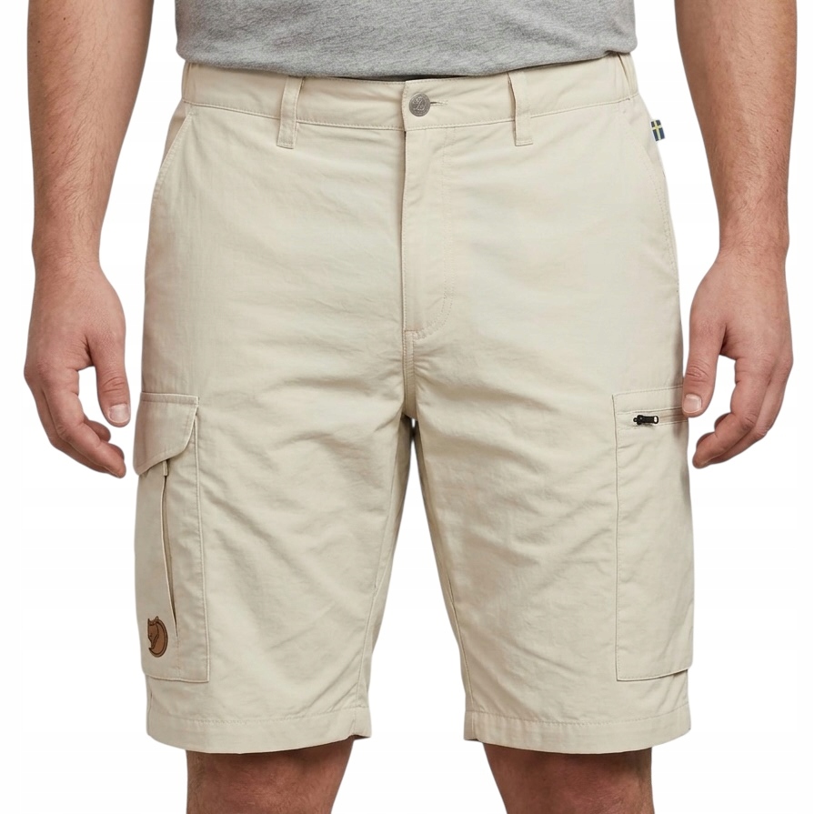 Fjallraven Travellers Mt Shorts Spodenki Męskie Trekkingowe Logo r. 52