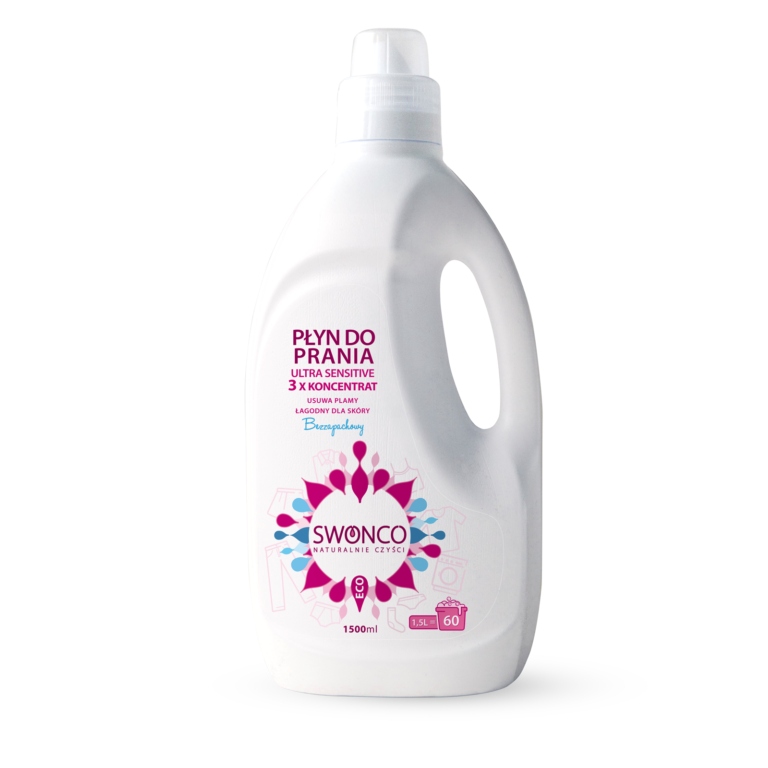 Levně Bezzápachový prací prostředek Ultra Sensitive 1,5 L 60 praní, Swonco