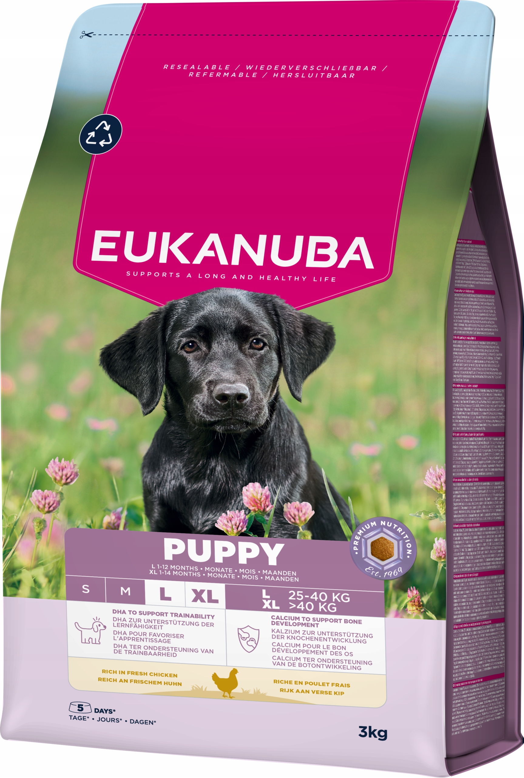 Levně Eukanuba Life Care suché krmivo pro štěňata velkých plemen, kuřecí, 3 kg