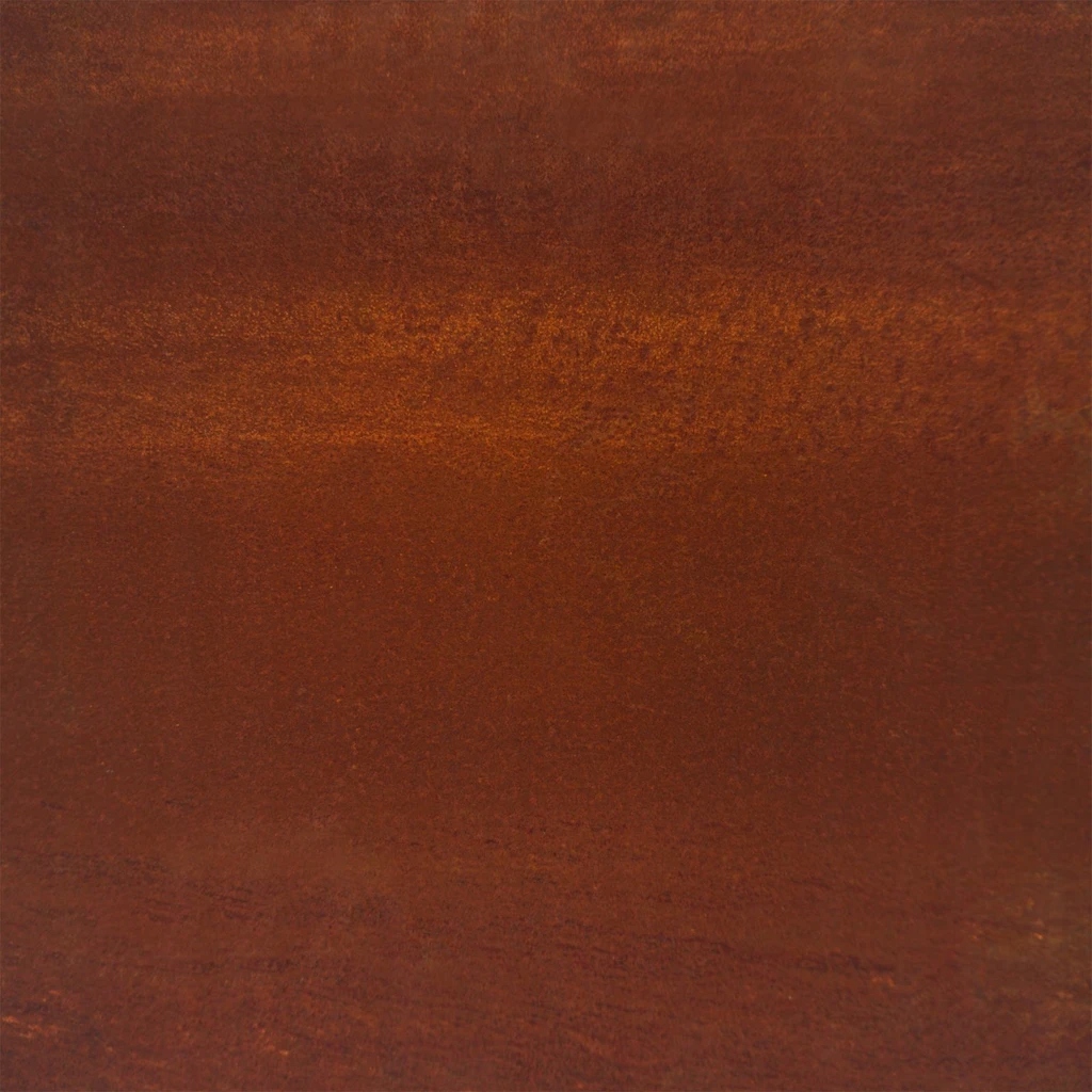 Vyvýšený zahradní květináč z ocel kortenovské, rezavějící, 100 x 100 x 18,5 cm