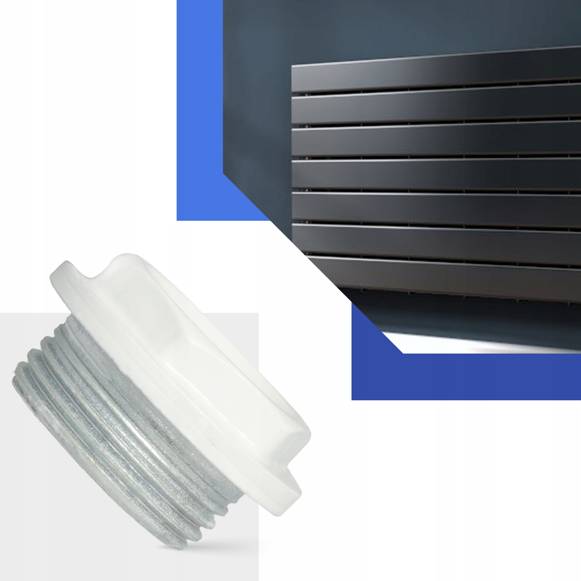 KOREK GRZEJNIKOWY 1" Prawy Stalowy ZAŚLEPKA KALORYFERA Szczelna Biały Mocny Rodzaj korków korek