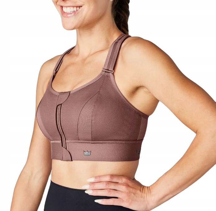 Biustonosz Sportowy Shefit Brudny Róż Regulowany Ćwiczenia Siłownia Gym 2XL