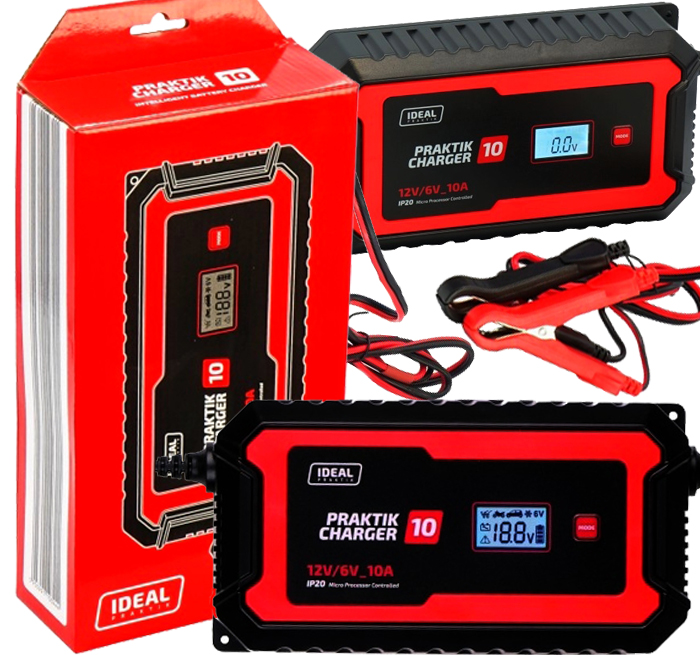 Automatický Automobilový Usmerňovač Pre Akumulátor 6V 12V Ideal Charger 10A