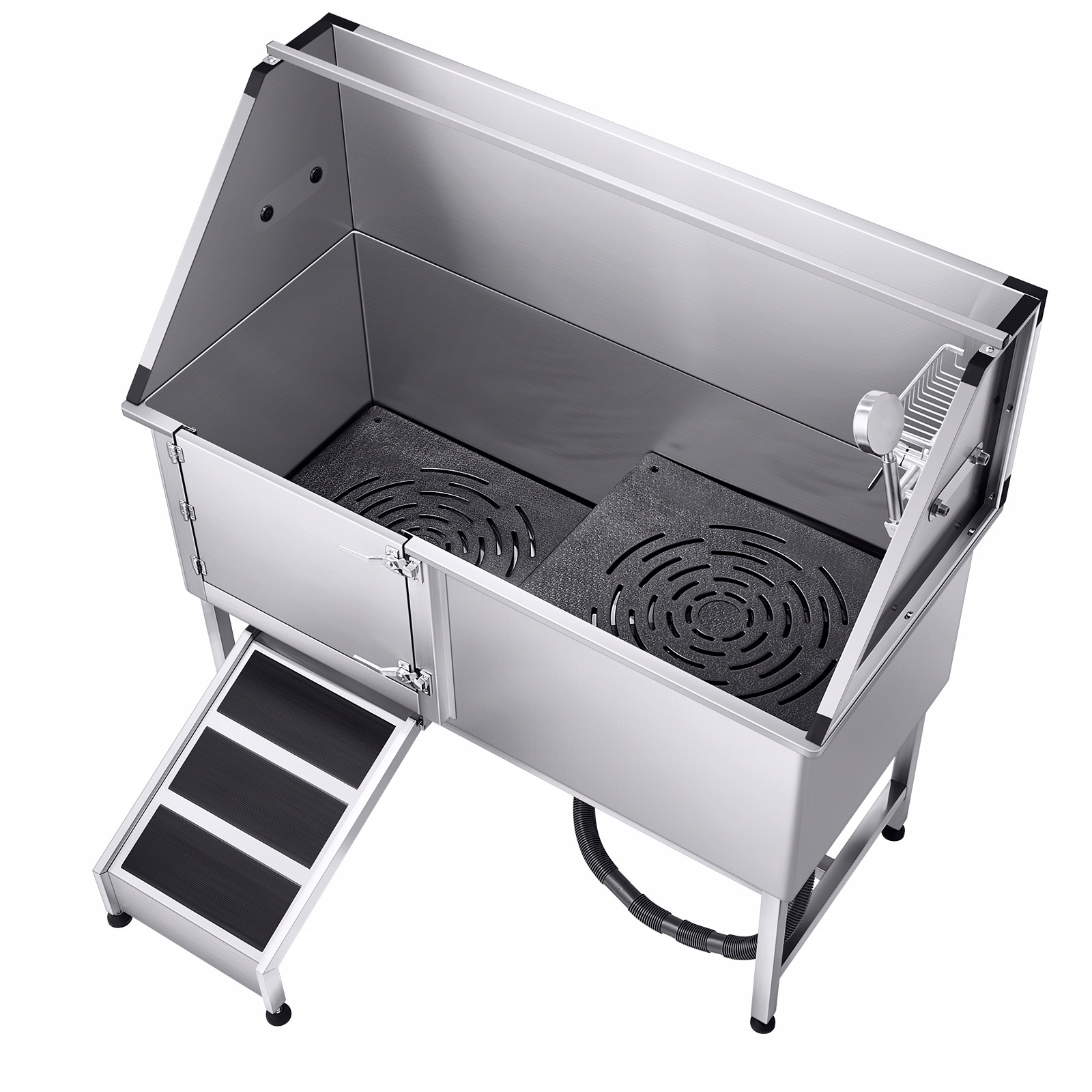 Levně SucceBuy Bouda pro zvířata 150x70x149,5CM, levé dveře s rampou, pro velké psy