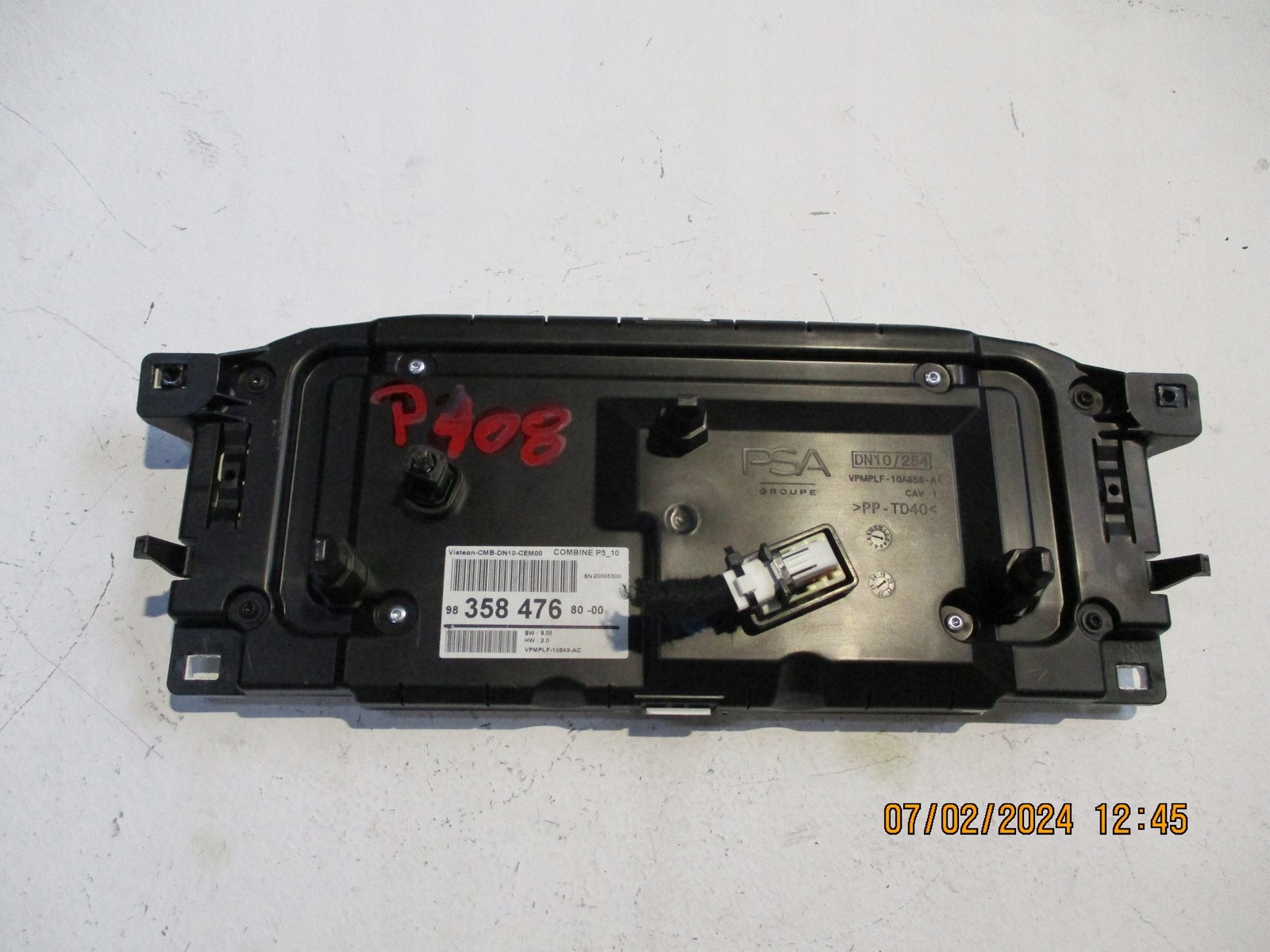 dials dials DIGITAL PEUGEOT 408 9835847680