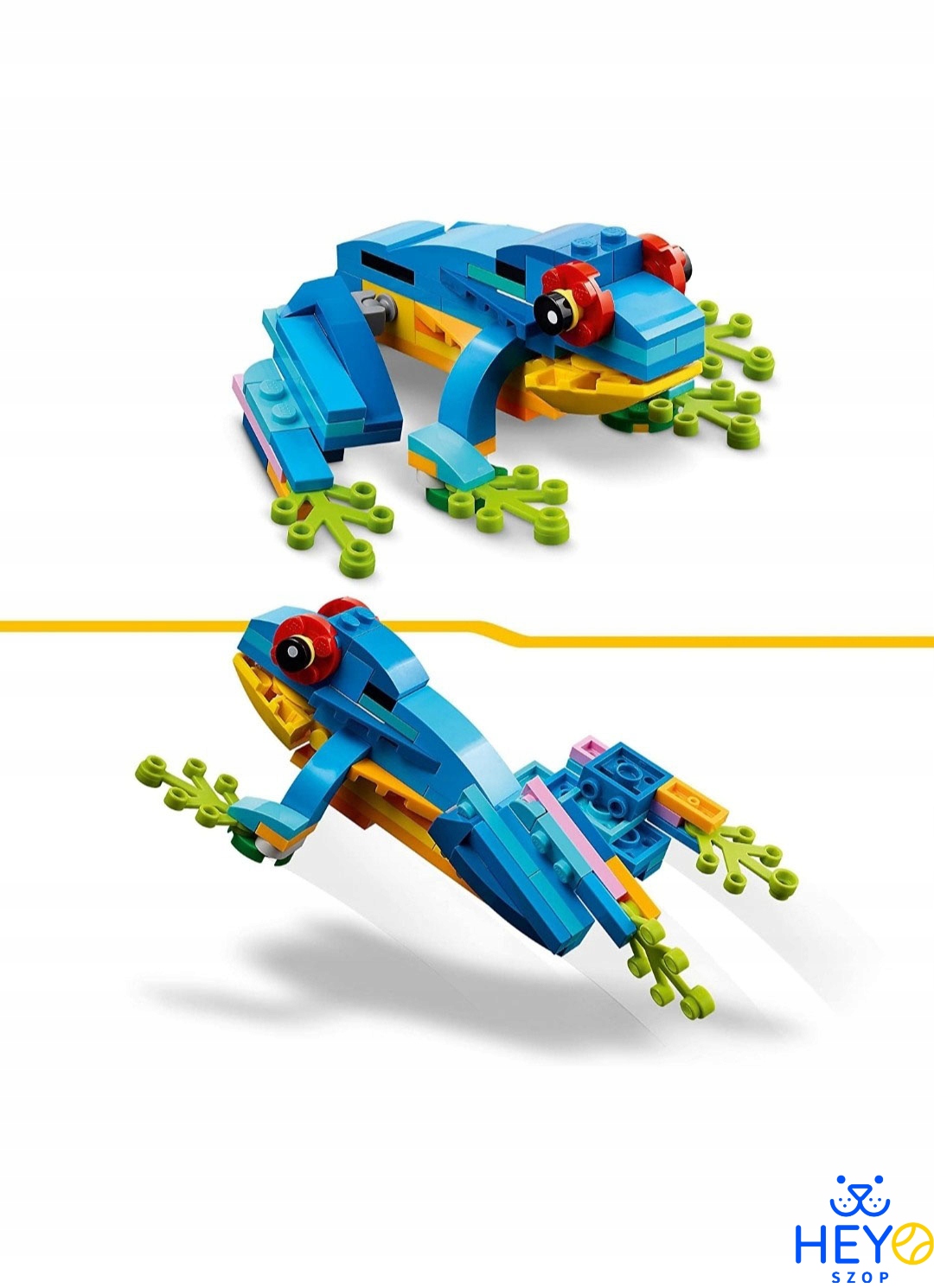 kolorowa papuga ryba żaba 31136 Lego creator 3w1 EAN (GTIN) 5702017415895