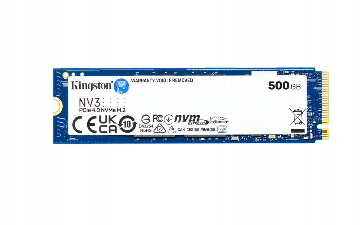 Kingston Ssd disk NV3 500GB M.2 2280 PCI-e 4.0 NVMe 6000/2200