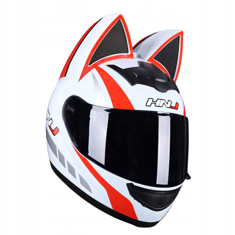KASK MOTOCYKLOWY KOBIECY USZY Z SZYBKĄ ROZ S