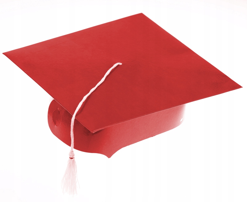 

Biret czerwony dla dzieci Pasowanie na ucznia