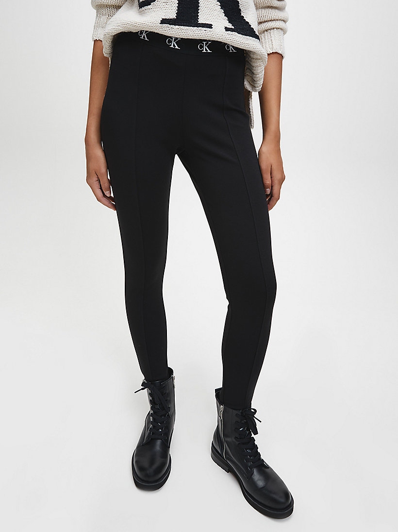 Calvin Klein Jeans, Dámské legíny, černé, Xs