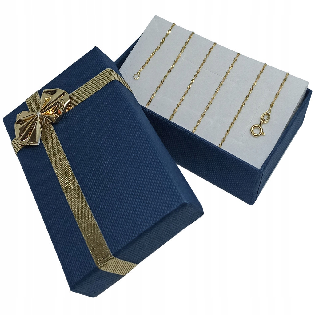 ZŁOTY KOMPLET KOMUNIA ŁAŃCUSZEK I MEDALIK 585 Chrzest Komunijny Motyw inny