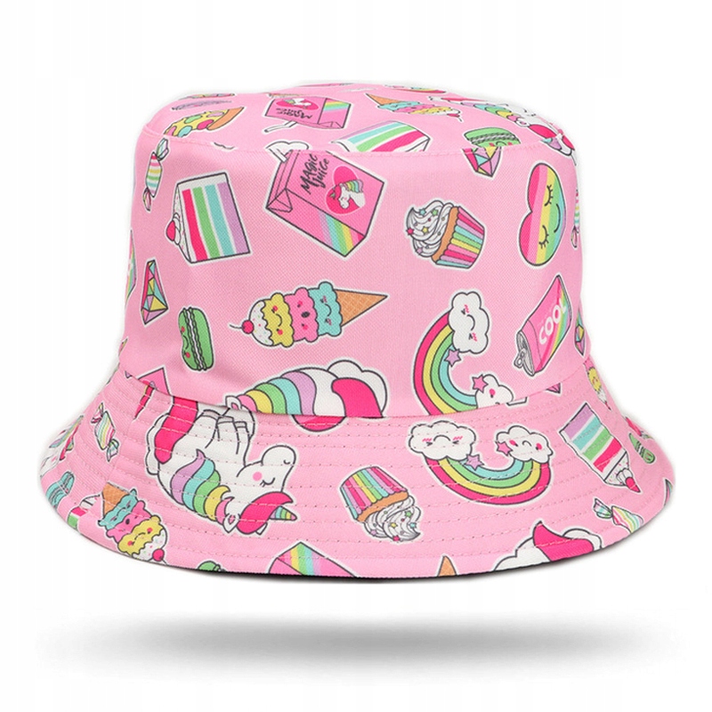 

Kapelusz Bucket Czapka Dwustronna dla Dziewczyny