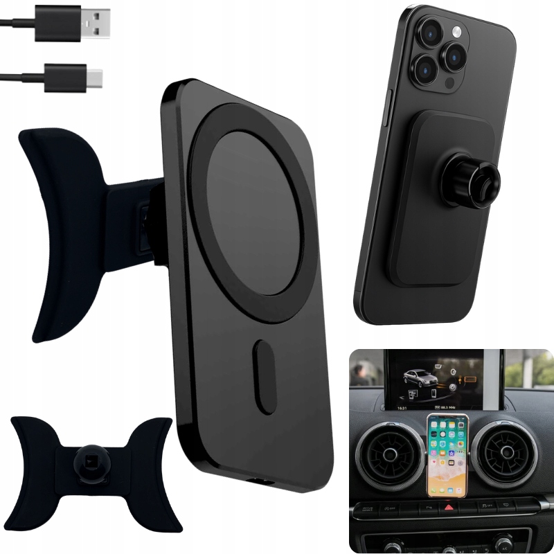 Adapter Do Uchwytu Na Telefon Audi A3 2012-2020 8V Indukcyjny Magsafe 15W