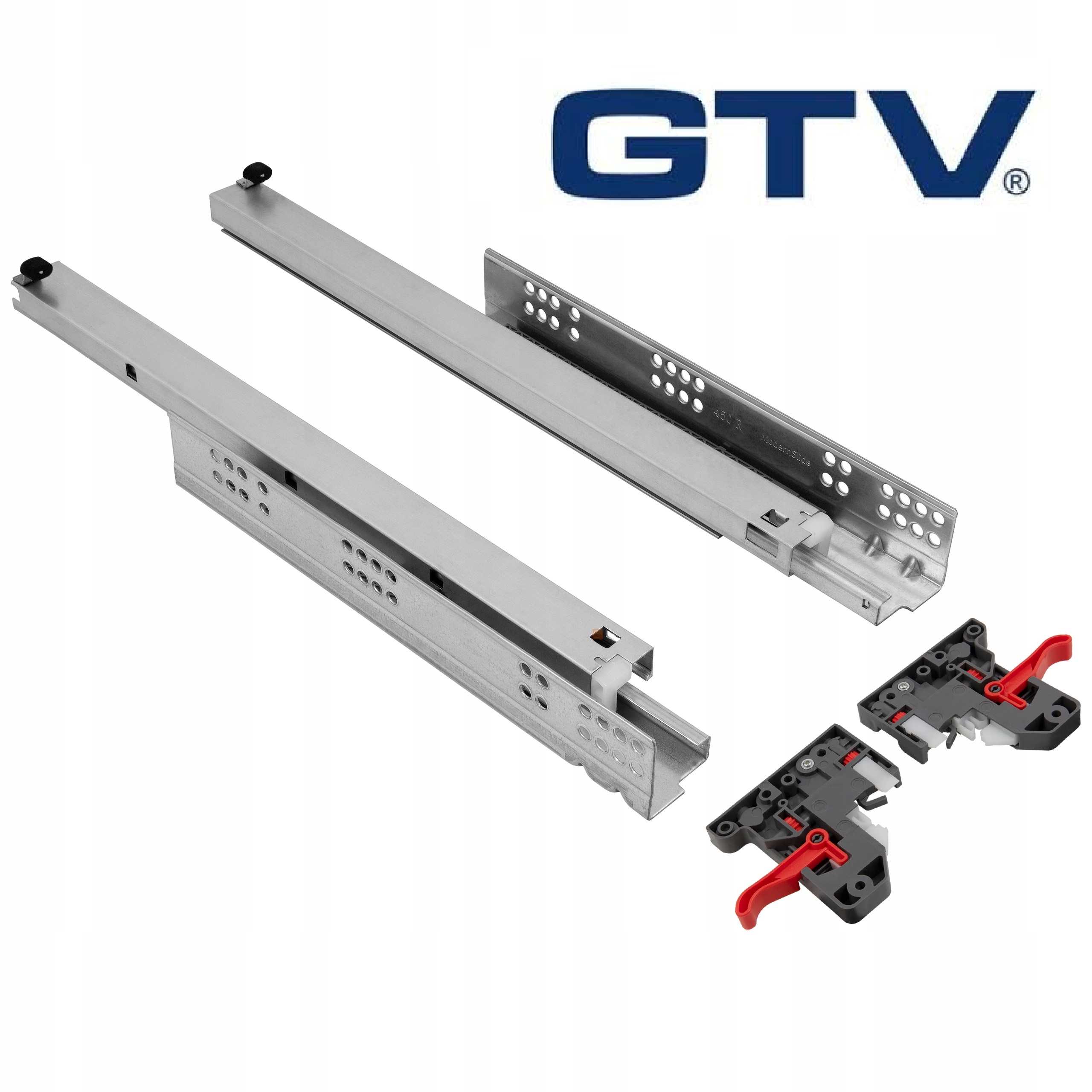 GTV PROWADNICA DOLNEGO MONTAŻU MODERN SLIDE 3D L550 PEŁNY WYSUW