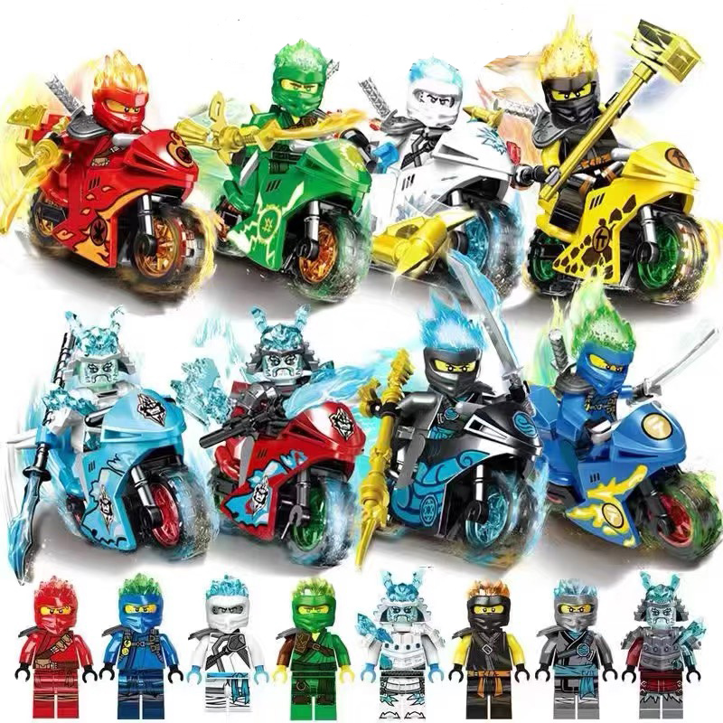 Figurki Ninja Ninjago zestaw 8 szt