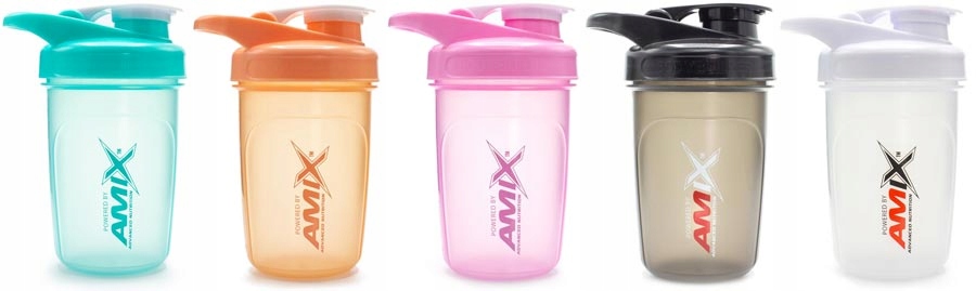 SZEJKER SHAKER DO KOKTAJLU BIAŁKA mały, mini z kulką 300ml - przeźroczysty Marka Amix